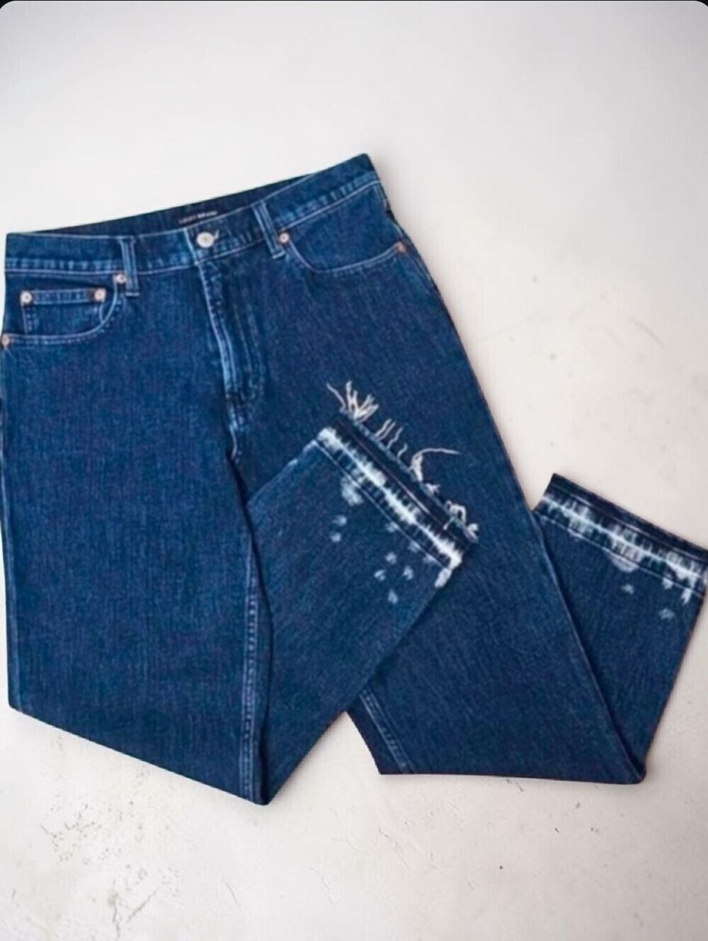 LUCKY BRAND | RELAXED TAPER FRINGED CROPPED JEANS